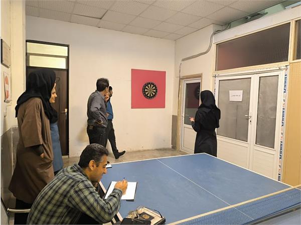 برگزاری مسابقات دارت و تنیس روی میزبه مناسبت هفته تربیت بدنی و ورزش
