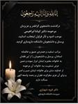 ◾️◾️پیام تسلیت دکتر شهبازی، سرپرست دانشکده داروسازی به مناسبت درگذشت مرحومه دکتر کیانا ابراهیمی
